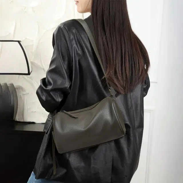 老人头 经典优雅简约时尚百搭 头层牛皮 单肩包 常规 女款 多色