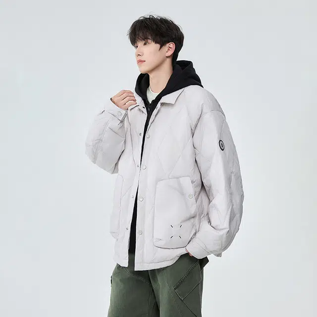 MIIOW Trend Party Series 90 Duck Down Retro Hoodie Jacket