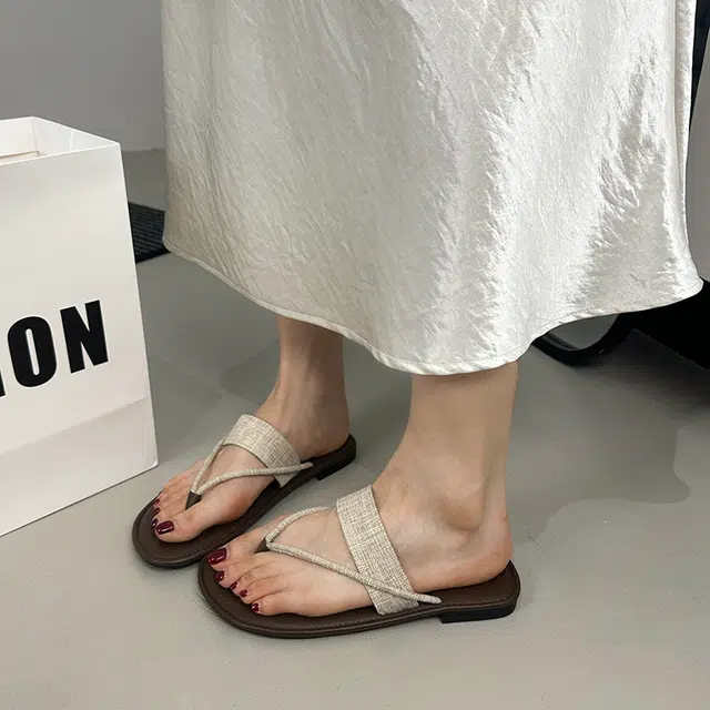 美洲爵士 复古晚风休闲人字拖鞋 女