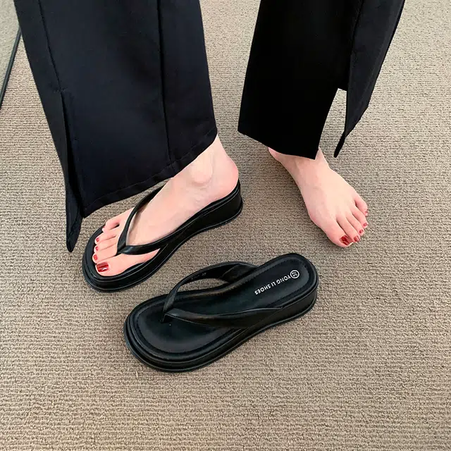 美洲爵士 百搭时尚潮流 静音防臭防磨人字拖鞋 女款