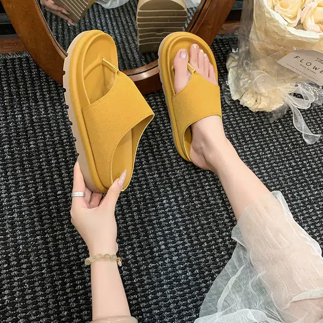 美洲爵士 时尚复古百搭 防臭防滑速干人字拖鞋 女款