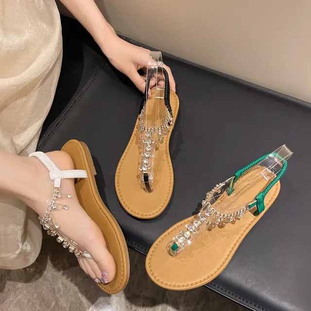 美洲爵士 时尚凉爽舒适 防磨人字拖鞋 女款
