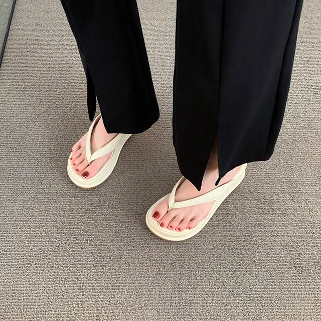 美洲爵士 百搭时尚潮流 静音防臭防磨人字拖鞋 女款