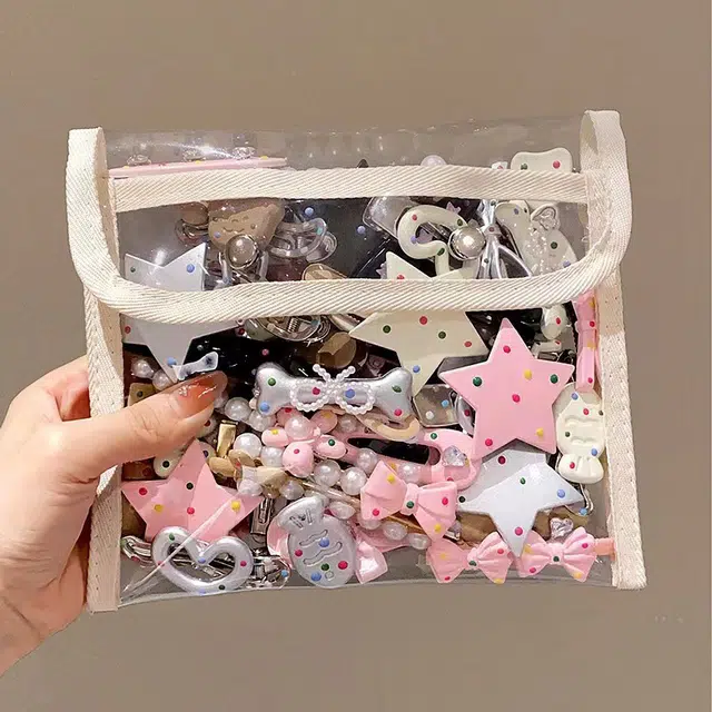 【多彩发卡8件套】 千桐 女侧边刘海夹甜酷多巴胺一字夹子 小发头饰发饰 洗脸 出门 聚会必备 亚克力 发夹 男女同款情侣款