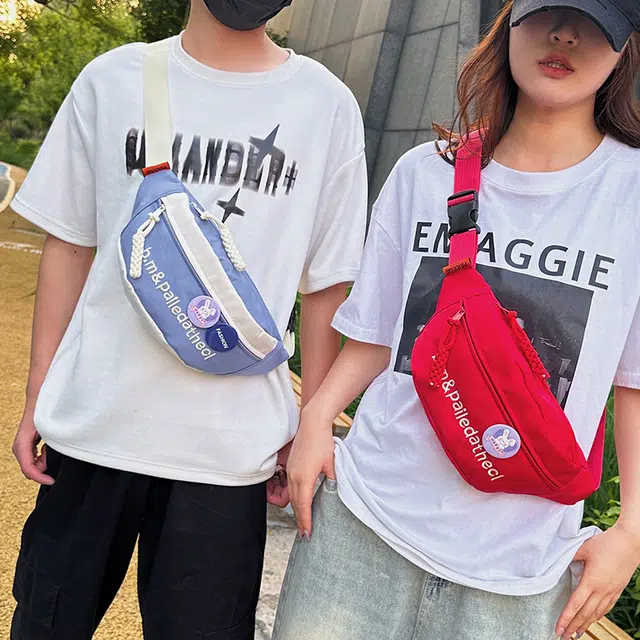 普乐威 韩系时尚百搭 牛津纺 胸包 男女同款情侣款 多色
