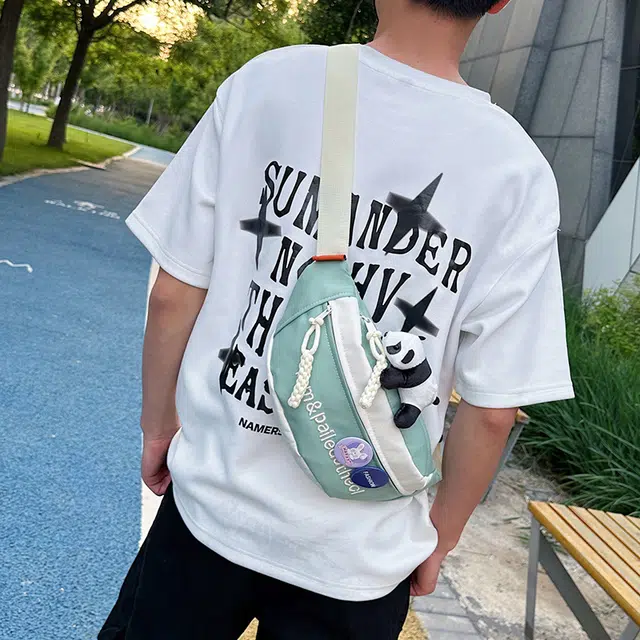 普乐威 韩系时尚百搭 牛津纺 胸包 男女同款情侣款 多色