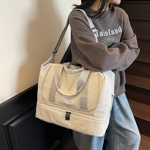 普乐威 简约纯色百搭 尼龙 单肩斜挎手提包 男女同款情侣款 多色