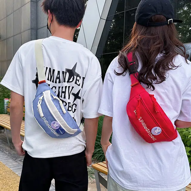 普乐威 韩系时尚百搭 牛津纺 胸包 男女同款情侣款 多色