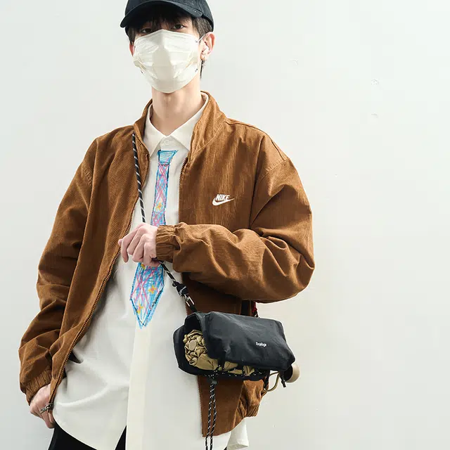 普乐威 时尚韩版便携运动通勤设计感休闲百搭机能潮牌 尼龙 单肩包 男女同款情侣款 苔藓绿/黑色
