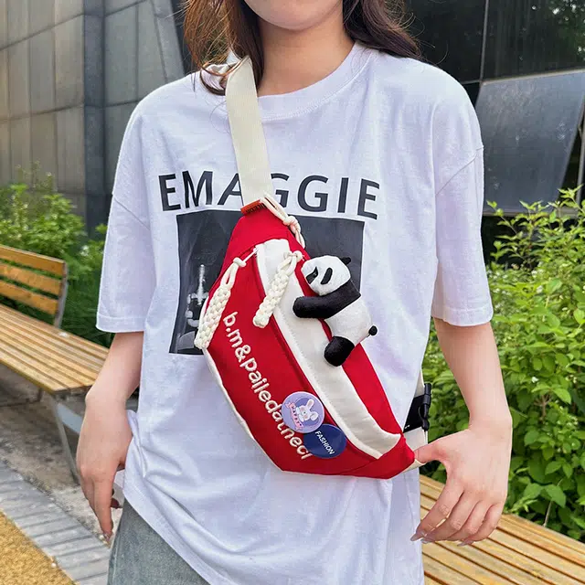 普乐威 韩系时尚百搭 牛津纺 胸包 男女同款情侣款 多色