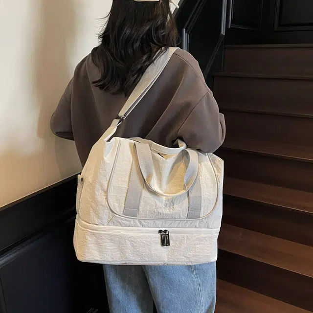 普乐威 简约纯色百搭 尼龙 单肩斜挎手提包 男女同款情侣款 多色