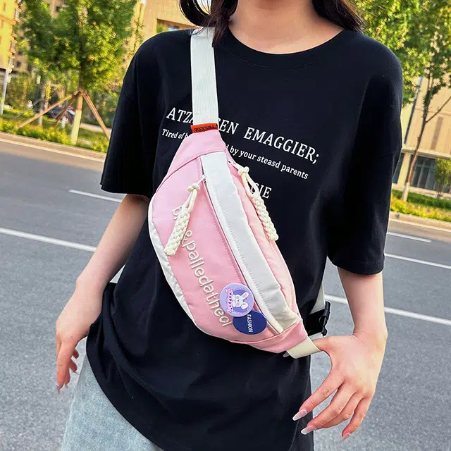 普乐威 韩系时尚百搭 牛津纺 胸包 男女同款情侣款 多色