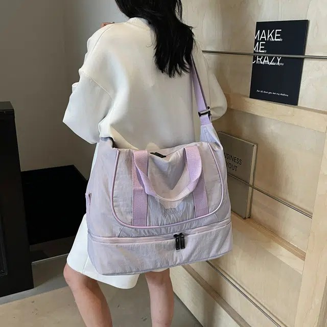 普乐威 简约纯色百搭 尼龙 单肩斜挎手提包 男女同款情侣款 多色
