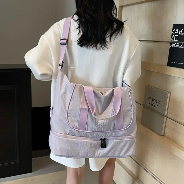 普乐威 简约纯色百搭 尼龙 单肩斜挎手提包 男女同款情侣款 多色
