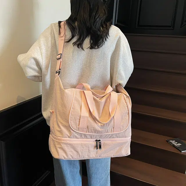 普乐威 简约纯色百搭 尼龙 单肩斜挎手提包 男女同款情侣款 多色
