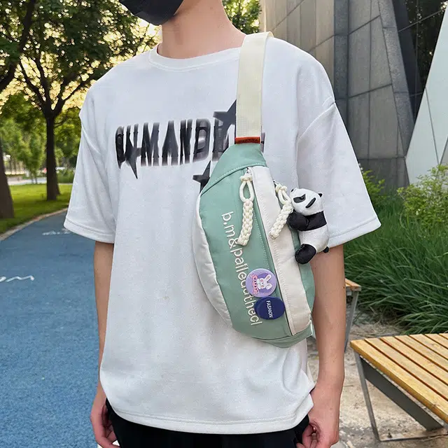 普乐威 韩系时尚百搭 牛津纺 胸包 男女同款情侣款 多色