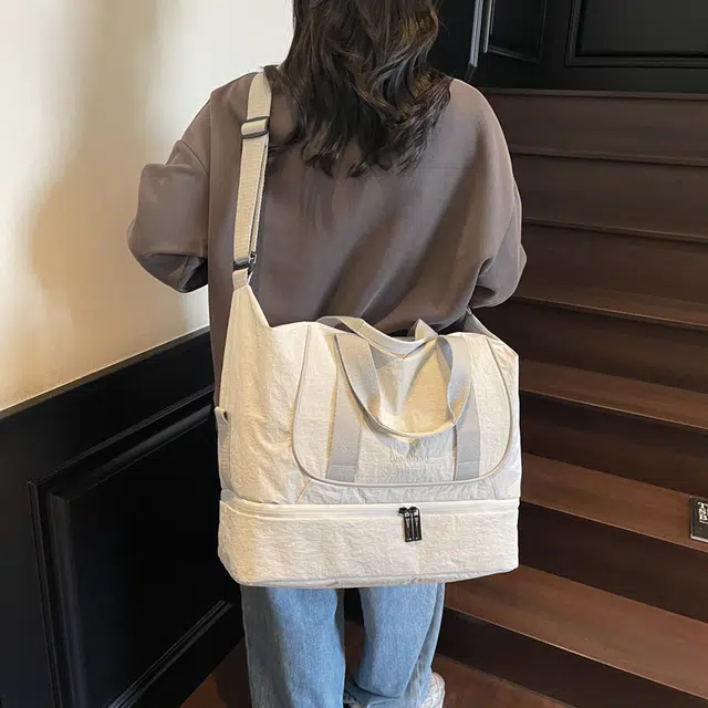 普乐威 简约纯色百搭 尼龙 单肩斜挎手提包 男女同款情侣款 多色