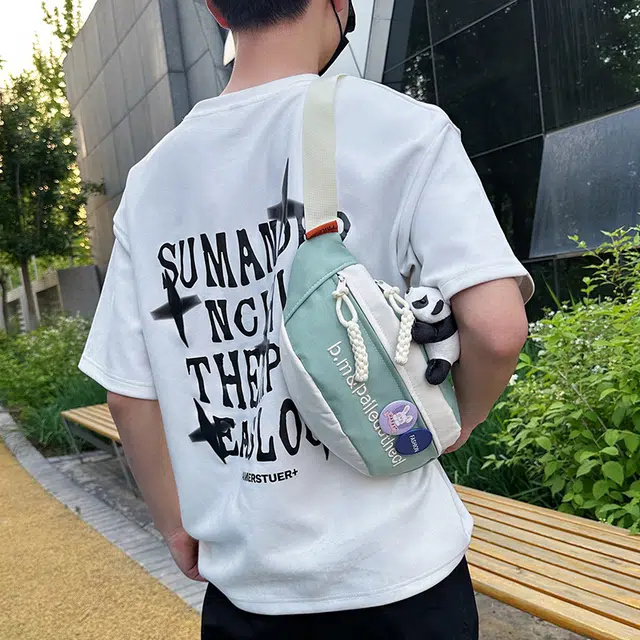 普乐威 韩系时尚百搭 牛津纺 胸包 男女同款情侣款 多色