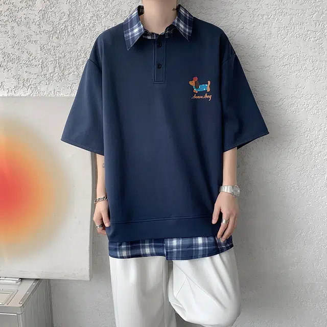 VIPGOOSE oversizePoloT