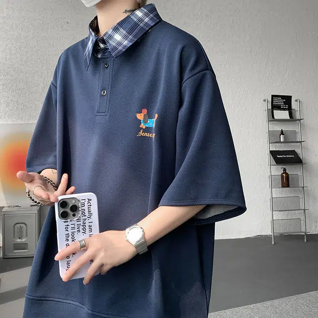 VIPGOOSE oversizePoloT