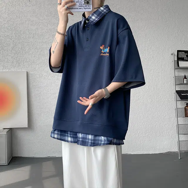 VIPGOOSE oversizePoloT