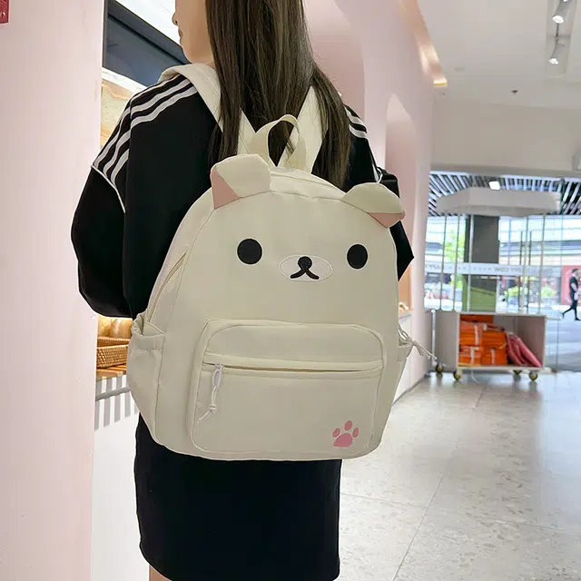 科物酷 时尚卡通可爱简约百搭 尼龙 双肩包 女款 多色