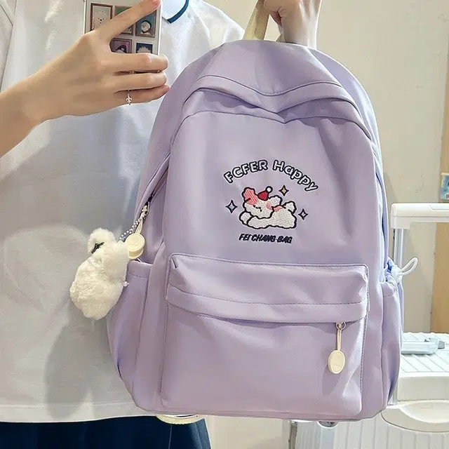 科物酷 可爱小狗高颜值时尚百搭 尼龙 双肩包 女款 多色