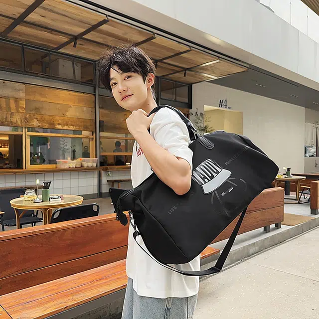 科物酷 时尚简约百搭旅行健身 尼龙 手提包 男女同款情侣款 多色