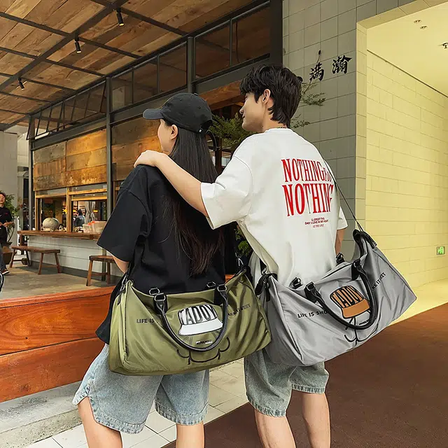 科物酷 时尚简约百搭旅行健身 尼龙 手提包 男女同款情侣款 多色