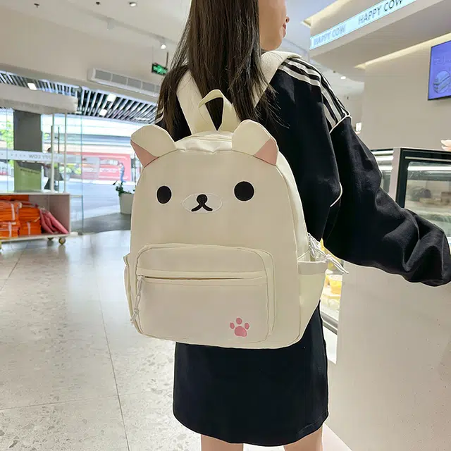 科物酷 时尚卡通可爱简约百搭 尼龙 双肩包 女款 多色