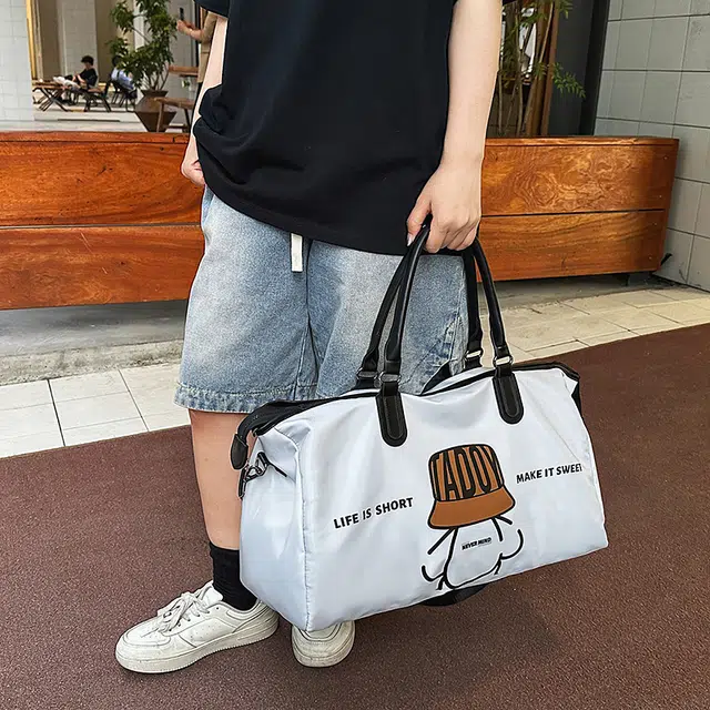 科物酷 时尚简约百搭旅行健身 尼龙 手提包 男女同款情侣款 多色