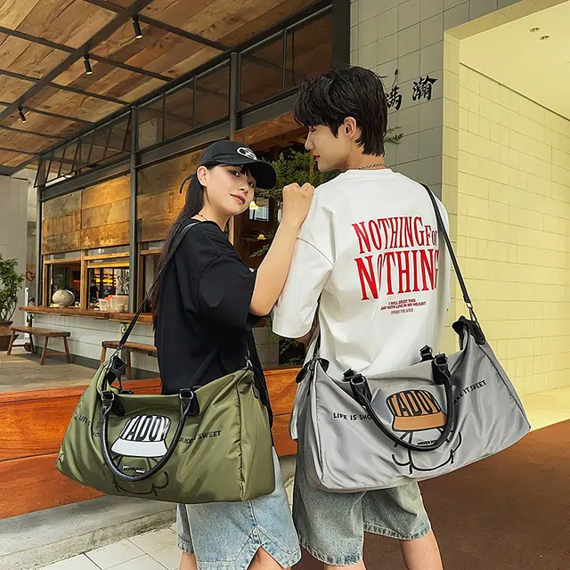 科物酷 时尚简约百搭旅行健身 尼龙 手提包 男女同款情侣款 多色