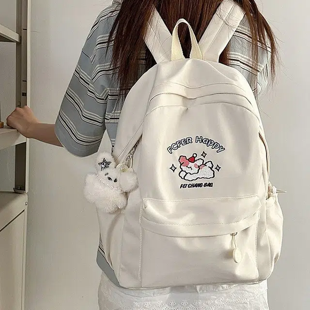 科物酷 可爱小狗高颜值时尚百搭 尼龙 双肩包 女款 多色