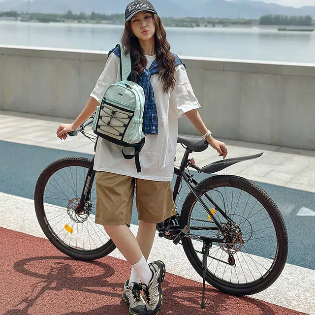 科物酷 日系高颜值小众时尚潮流 尼龙 双肩包 男女同款情侣款 多色