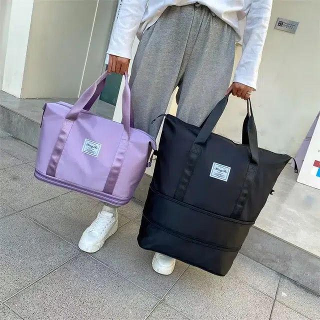 科物酷 轻便捷折叠出差旅游行李袋多功能旅行背包 牛津布 手提包 男女同款情侣款 多色