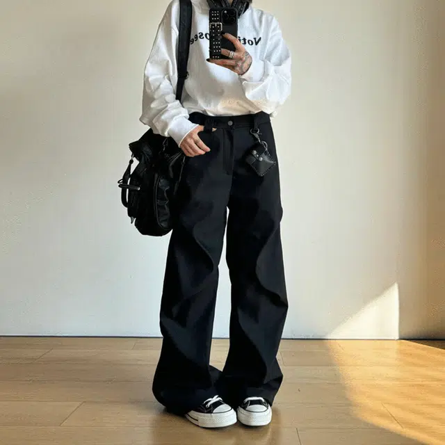 悍戈 美式复古高街设计感百搭西裤休闲裤 男女同款