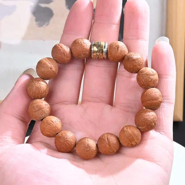素于 时来运转新中式文玩复古文艺风小众百搭佛珠招财纳福万事顺遂节节高升轻奢国潮盘玩饰品#好运 凤眼菩提 手串 男女同款情侣款