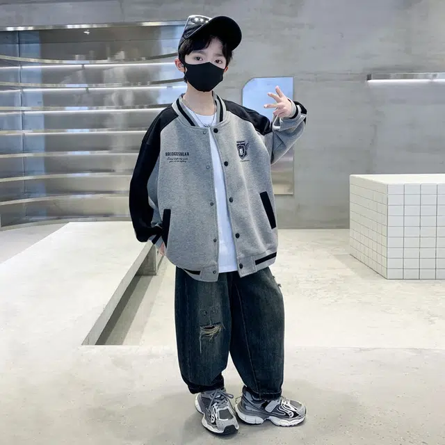 俞兆林上装 舒适亲肤百搭休闲 燕麦灰 儿童款