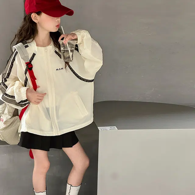 俞兆林户外服 休闲轻薄透气百搭 杏色 儿童款