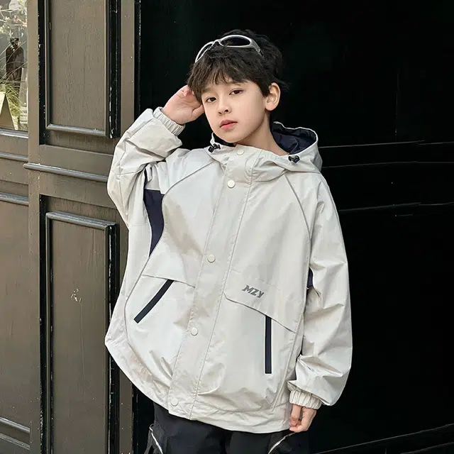 俞兆林上装 休闲舒适亲肤百搭 米色 儿童款