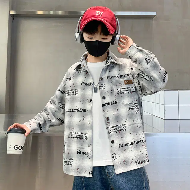 俞兆林衬衫 洋气翻领时尚长袖 中小童