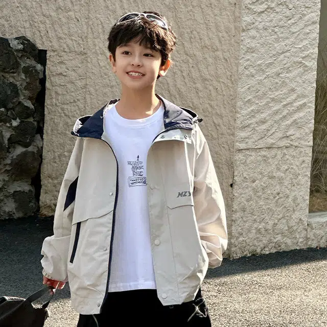 俞兆林上装 休闲舒适亲肤百搭 米色 儿童款