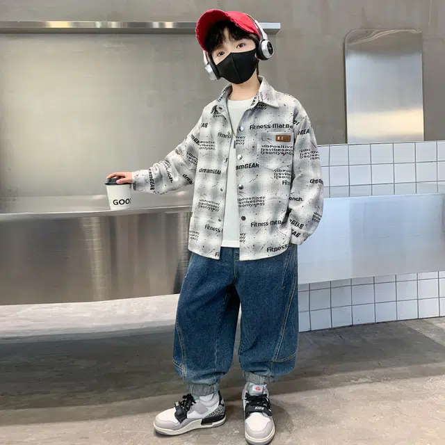 俞兆林衬衫 洋气翻领时尚长袖 中小童