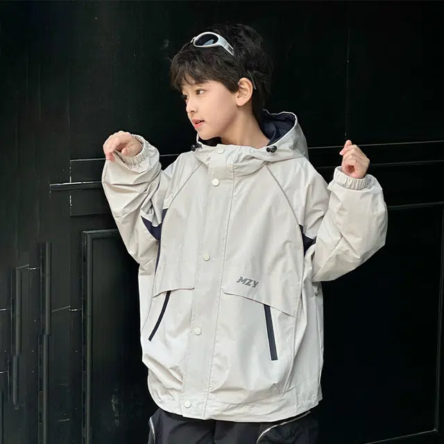 俞兆林上装 休闲舒适亲肤百搭 米色 儿童款