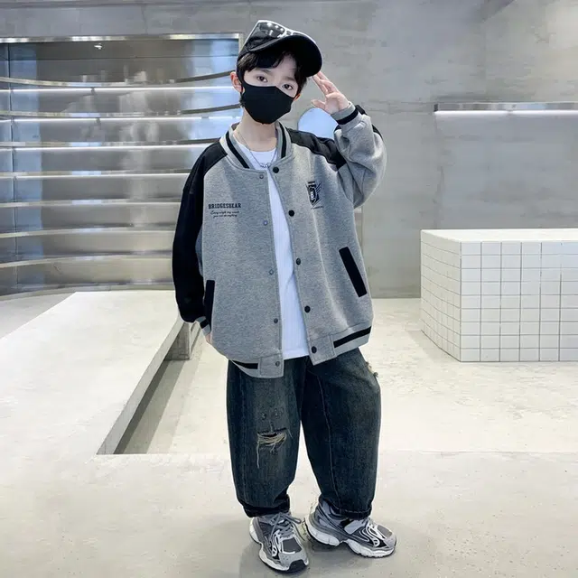 俞兆林上装 舒适亲肤百搭休闲 燕麦灰 儿童款