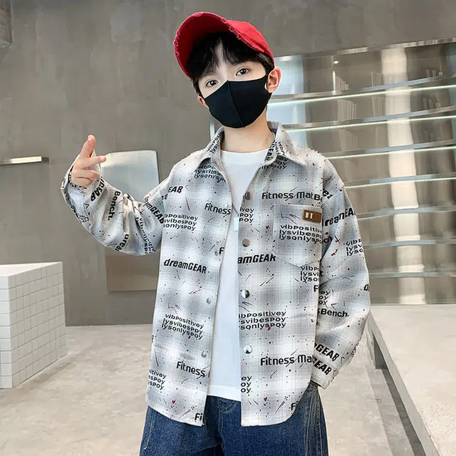 俞兆林衬衫 洋气翻领时尚长袖 中小童