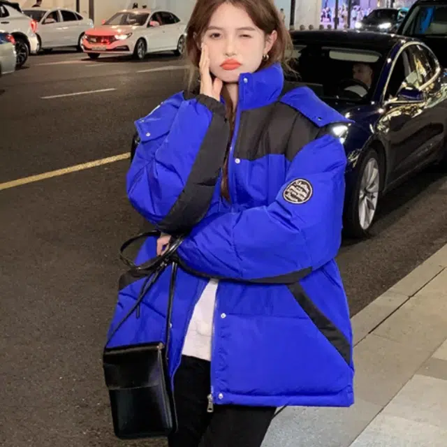 俞兆林 韩式港风工装撞色设计感潮流百搭时尚外套棉服 女款
