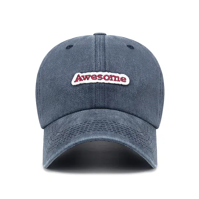 【欧美潮流】 俞兆林 水洗做旧字母立体刺绣潮男时尚个性街头遮阳 棉 鸭舌帽 男女同款情侣款