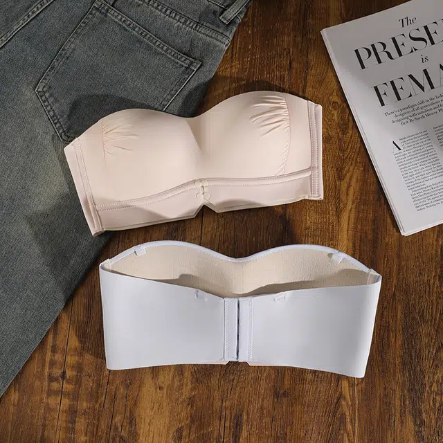 蒄趣 防走光抹胸零束缚无痕聚拢防滑上托收副乳文胸 女款