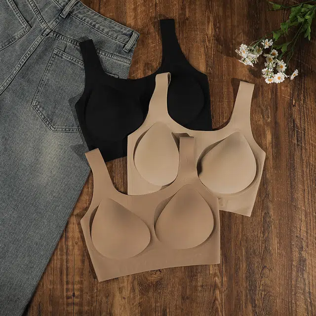 蒄趣 无痕粉底液隐形聚拢收副乳文胸 女款